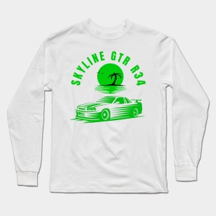 Skyline GTR R34 Long Sleeve T-Shirt